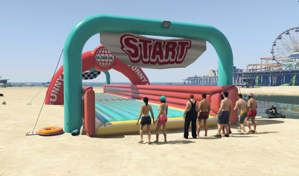 FiveM Beach Game MLO | Exciting Sliding Race Experience